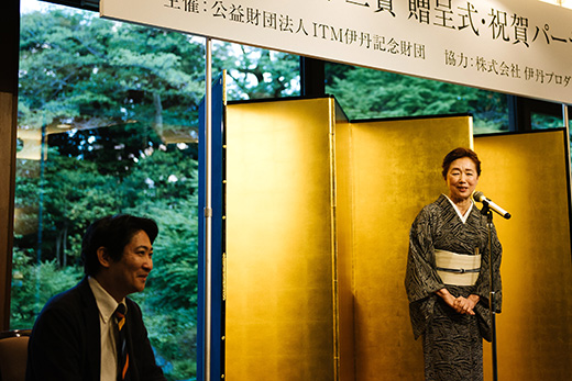 宮本信子館長による館長挨拶